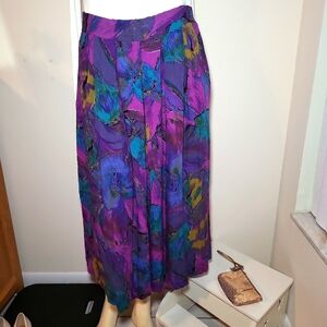 A.K.F Vintage 90s pleated pants Purple Size 14